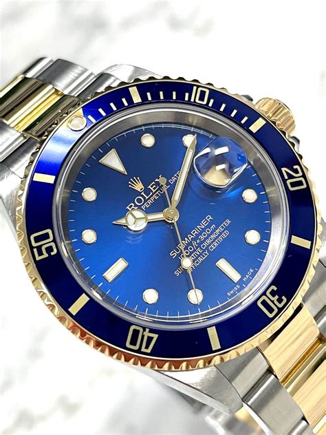 rolex submariner two tone blue retail price|Rolex Submariner blue price new.